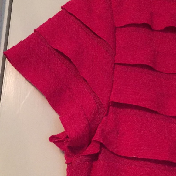 Max Studio bright pink scoop neck bodycon dress - Picture 8 of 8